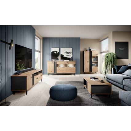 Vitrin BADIA tölgy/antracit