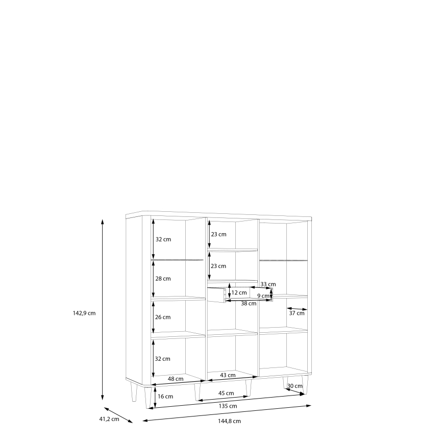 Vitrin VIRO barna/bézs