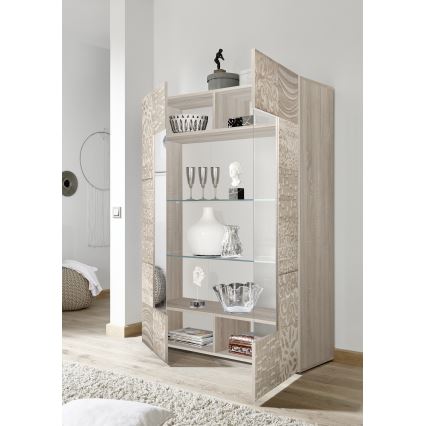 Vitrineszekrény ARIA sonoma tölgy