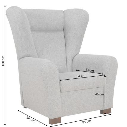 VIVA füles fotel, narancssárga