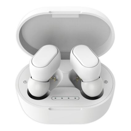 Vízálló vezeték nélküli Bluetooth fülhallgató 90 mAh fehér