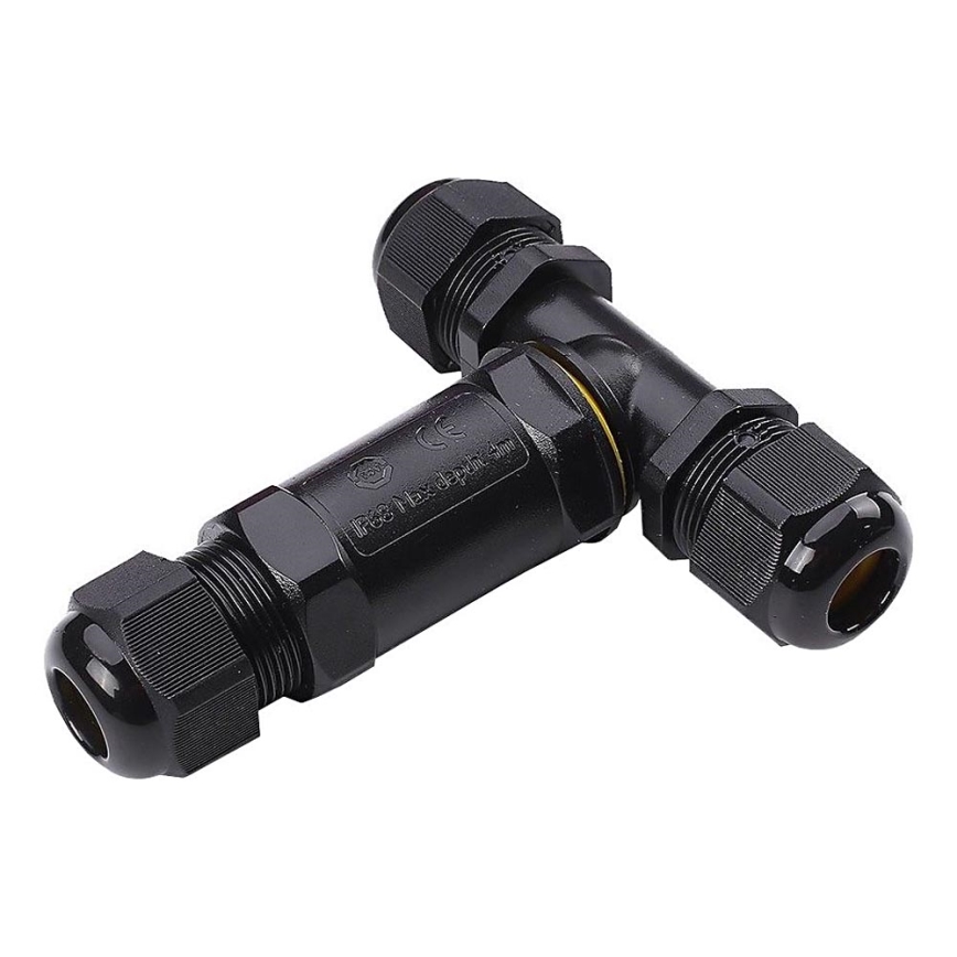 Vízálló csatlakozó IP68 fekete