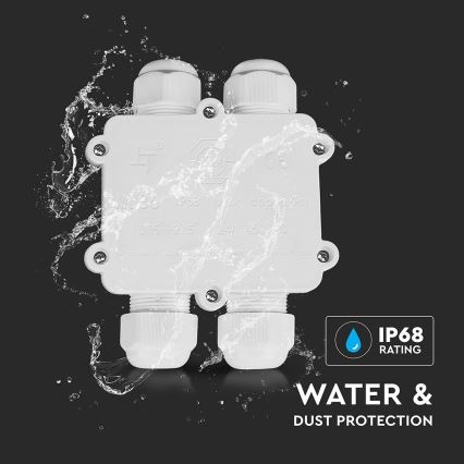 Vízálló csatlakozódoboz IP68 fehér