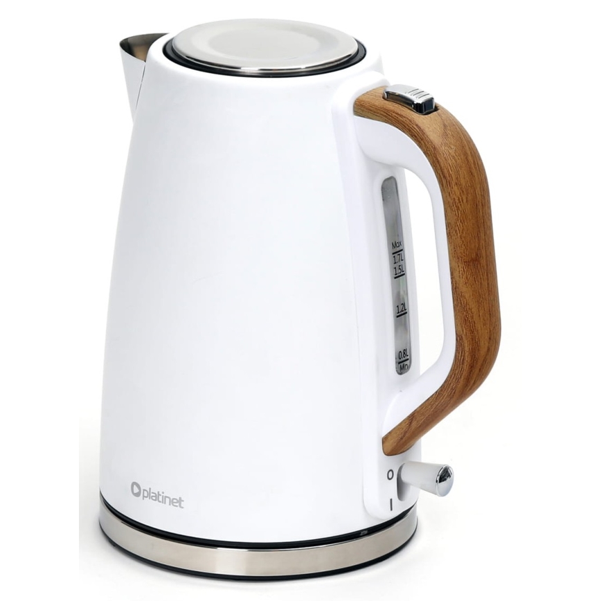 Vízforraló 1,7 l 2400W/230V rozsdamentes acél/fehér