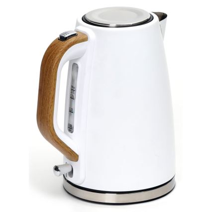 Vízforraló 1,7 l 2400W/230V rozsdamentes acél/fehér