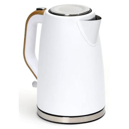 Vízforraló 1,7 l 2400W/230V rozsdamentes acél/fehér
