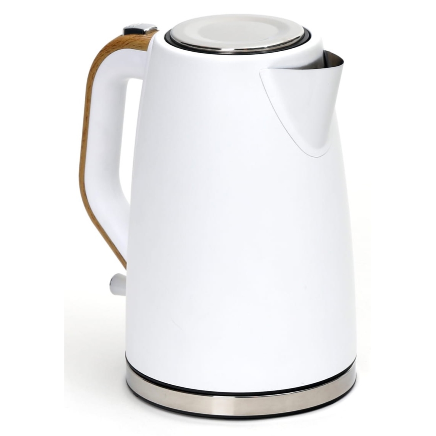 Vízforraló 1,7 l 2400W/230V rozsdamentes acél/fehér