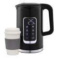 Vízforraló LCD kijelzővel 1,7 l 2200W/230V fekete + travel csésze 450 ml