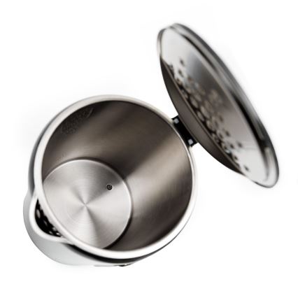 Vízforraló LCD kijelzővel 1,7 l 2200W/230V piros + bögre 450 ml