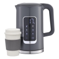 Vízforraló LCD kijelzővel 1,7 l 2200W/230V szürke + travel csésze 450 ml