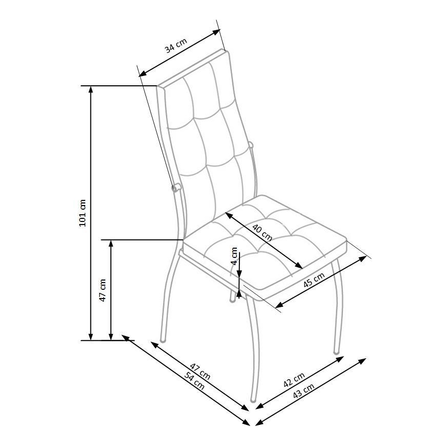 WARMIS étkezőszék, 1 db, fehér