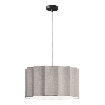WAVY zsinóros függőlámpa 1xE27/14W/230V szürke