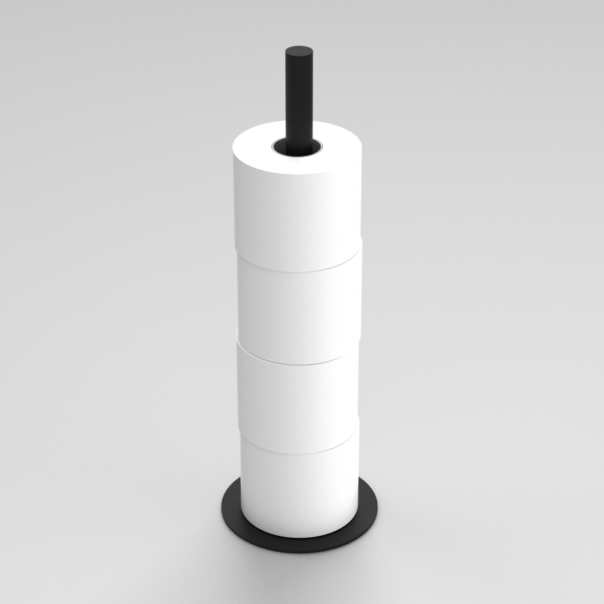 WC-papír tartó 51 cm fekete