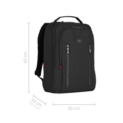 Wenger - Laptop hátizsák 16 l 16 tabletzsebbel 12 City Traveler fekete