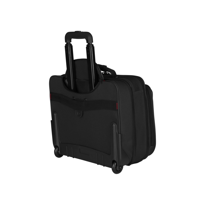 Wenger - Utazóbőrönd kerekeken 29 l + Laptop tartó 15,6 Granada fekete