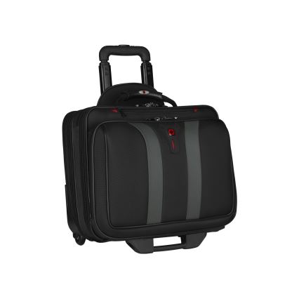 Wenger - Utazóbőrönd kerekeken 29 l + Laptop tartó 15,6 Granada fekete