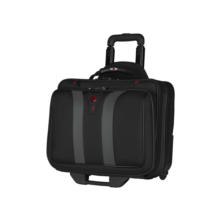 Wenger - Utazóbőrönd kerekeken 29 l + Laptop tartó 15,6 Granada fekete