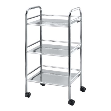 WENKO 12285100 - EXCLUSIVE gurulós kocsi 41x75 cm, fényes króm