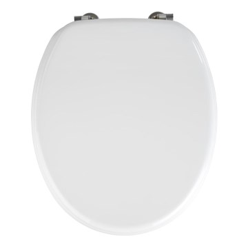 WENKO 154008100-WC ülőke VALENCIA 43x36 cm fehér/ezüst