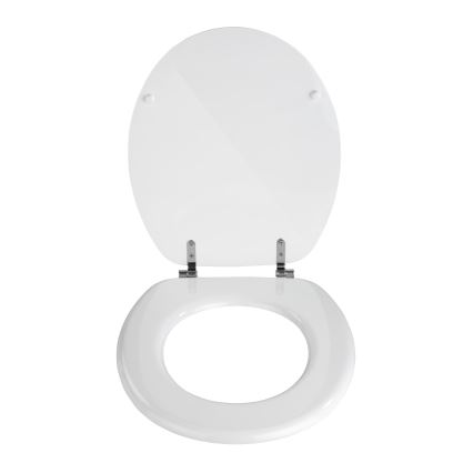WENKO 154008100-WC ülőke VALENCIA 43x36 cm fehér/ezüst
