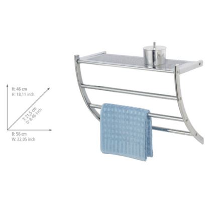 WENKO 15578100 - PESCARA törölközőtartó 56x46 cm, fényes króm