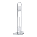WENKO 16608100 - COSENZA WC-kefe 33x84 cm, fényes króm/szatén