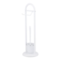 WENKO 17092100 - WC-kefe SIENA 19x63 cm fehér/szatén