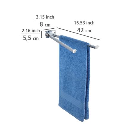 WENKO 17875100 - Törölközőtartó BASIC 42x8 cm rozsdamentes acél/ezüst