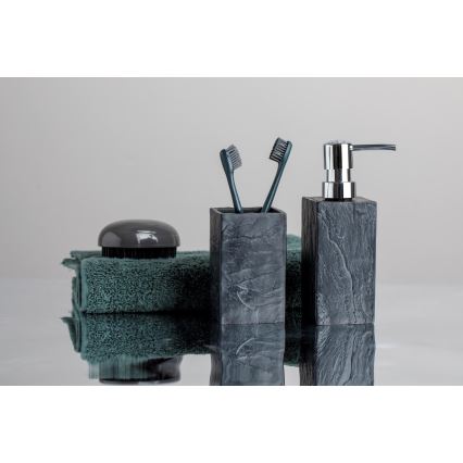 WENKO 17920100 - SLATE ROCK fogmosó pohár 6,4x10,5 cm antracit