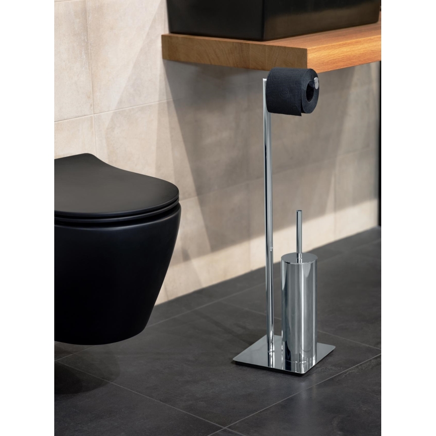 WENKO 18562100 - WC-kefe RECCO 20x71,5 cm fényes króm