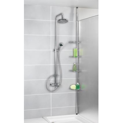 WENKO 18596100-Sarokelem PREA 28x200 cm rozsdamentes acél/fényes króm