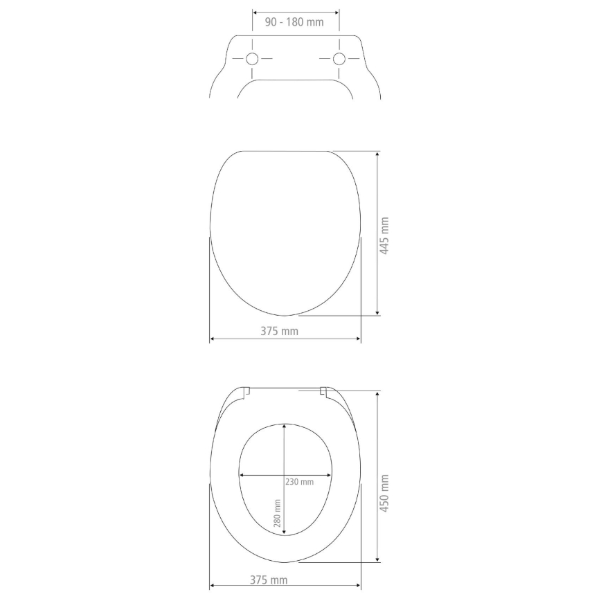 WENKO 18760100-WC WC-ülőke OTTANA 37,5x44,5 cm bézs/ezüst