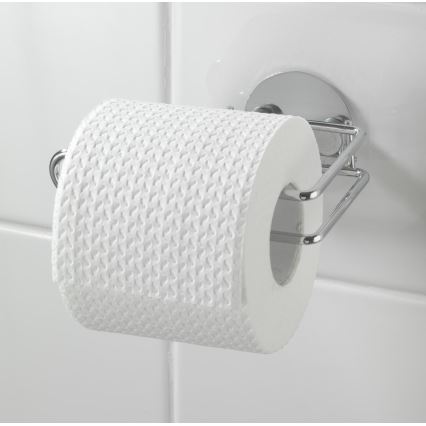 WENKO 18774100 - TURBO-LOC kerek acél WC-papírtartó 14x9 cm króm
