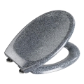 WENKO 18902100-WC WC ülőke OTTANA 44,5x37,5 cm gránit/szürke/ezüst