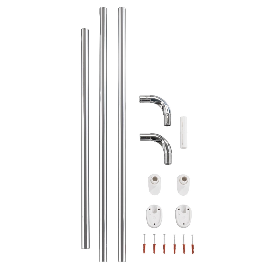 WENKO 19218100 - Rúd UNIVERSAL 2,5x2,5 cm króm/fehér