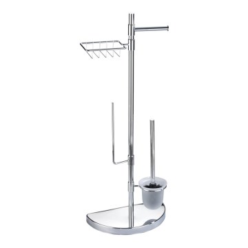WENKO 196022500 - WC-központ SPACE MARVEL 34x84,5 cm ezüst/szatén