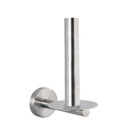 WENKO 19613100 - WC-papír tartó BOSIO MATT 8x18 cm rozsdamentes acél/ezüst