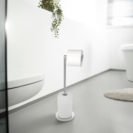 WENKO 19637100 - WC-papírtartó 21x55 cm rozsdamentes acél/ezüst
