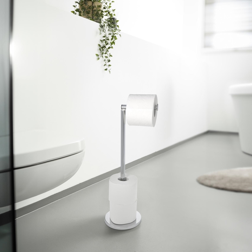 WENKO 19637100 - WC-papírtartó 21x55 cm rozsdamentes acél/ezüst