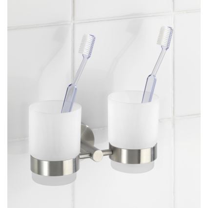 WENKO 19638100 - BOSIO MATT fogkefetartó 17,5x9,5 cm rozsdamentes acél/ezüst