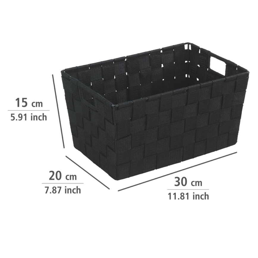 WENKO 19878100 - ADRIA kosár 30x20 cm fekete