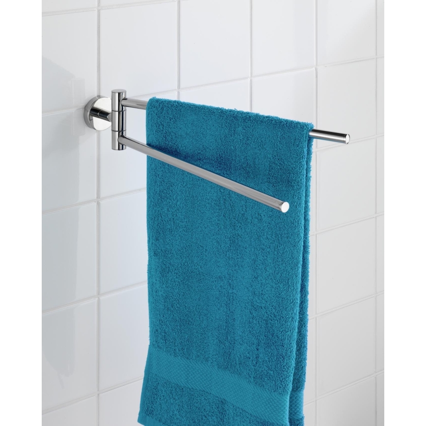 WENKO 20213100 - BOSIO SHINE törölközőtartó 43x9 cm, rozsdamentes acél/ezüst