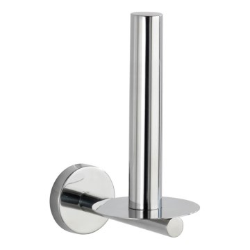 WENKO 20218100 - WC-papírtartó BOSIO SHINE 8x12,5 cm rozsdamentes acél/ezüst