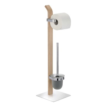 WENKO 20397100 - WC-kefe SAMONA 20x71,5 cm króm/barna/szatén