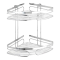 WENKO 20412100-Sarokpolc PREMIUM rozsdamentes acél 26,5x27,5 cm rozsdamentes acél/ezüstszínű