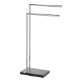 WENKO 20461100 - NOBLE törölközőtartó 45,5x82 cm króm/fekete