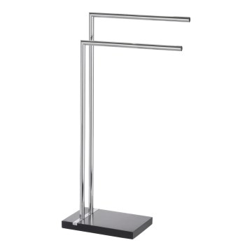 WENKO 20461100 - NOBLE törölközőtartó 45,5x82 cm króm/fekete