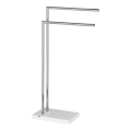 WENKO 20487100 - NOBLE törölközőállvány 45,5x82 cm fényes króm/fehér