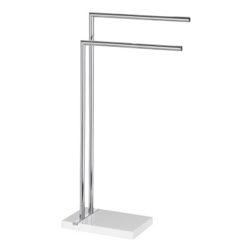 WENKO 20487100 - NOBLE törölközőállvány 45,5x82 cm fényes króm/fehér
