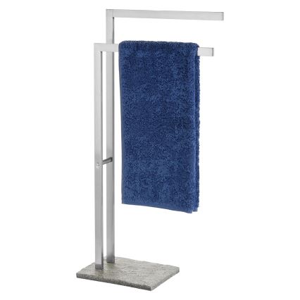 WENKO 20603100 - Törölközőtartó GRANIT 43,5x86,5 cm rozsdamentes acél/szatén/szürke